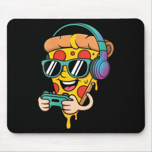 Tapis De Souris Femmes Drôle Joueur Pizza Nourriture Jeu Vidéo Hom