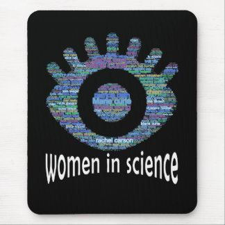 Tapis De Souris Femmes En Science Filles Oeil Mot Conception