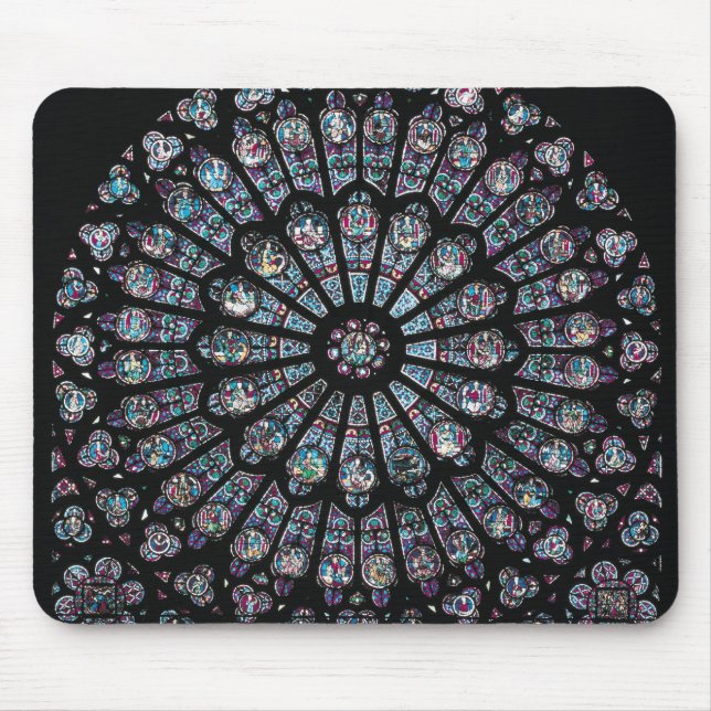 Tapis De Souris Fenêtre rose de transept du nord (Devant)