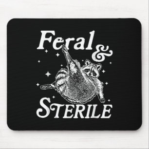 Tapis De Souris Feral Et Stérile, Funny Raccoon Meme