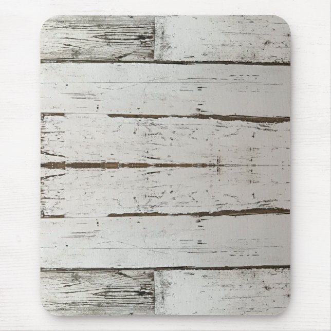 Tapis De Souris ferme rustique grange beige gris blanc bois (Devant)