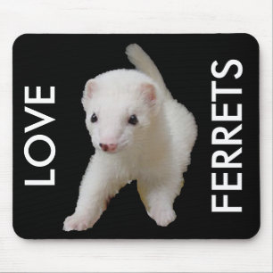 Tapis De Souris Ferret Bébé Blanc Mousepad