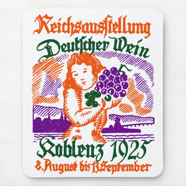 Tapis De Souris Festival allemand du vin 1925 (Devant)