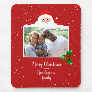 Tapis De Souris Festive Cheeky Père Noël - Photo personnalisée - P