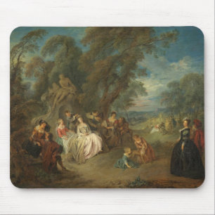 Tapis De Souris Fête Champêtre, C. 1730 (huile sur la toile)