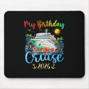 Tapis De Souris Fête d'anniversaire croisière festive 2026 Hommes 