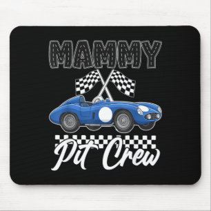 Tapis De Souris Fête d'anniversaire de course automobile famille d