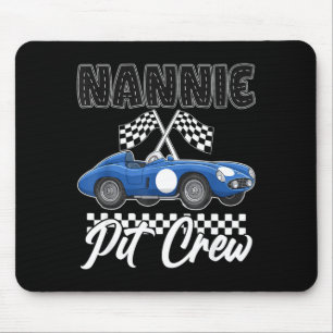 Tapis De Souris Fête d'anniversaire de voiture de course famille d