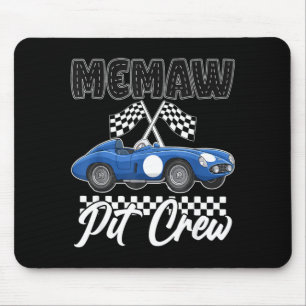 Tapis De Souris Fête d'anniversaire de voiture de course famille m