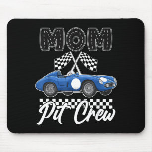 Tapis De Souris Fête d'anniversaire de voiture de course famille m