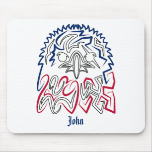 Tapis De Souris Fête de l'Indépendance Aigle américain