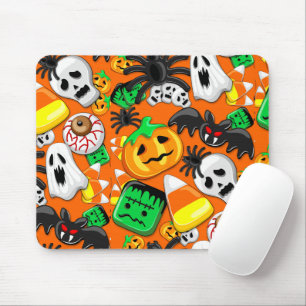 Tapis De Souris Fête des Candies Éffrayantes d'Halloween