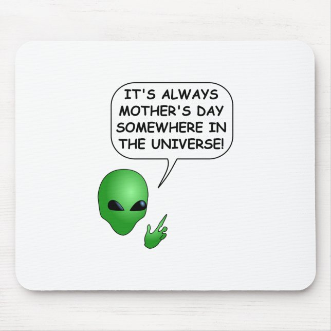 Tapis De Souris Fête des mères Aliens (Devant)
