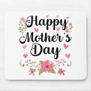 Tapis De Souris Fête des mères maman mignonne Floral Femmes pour m