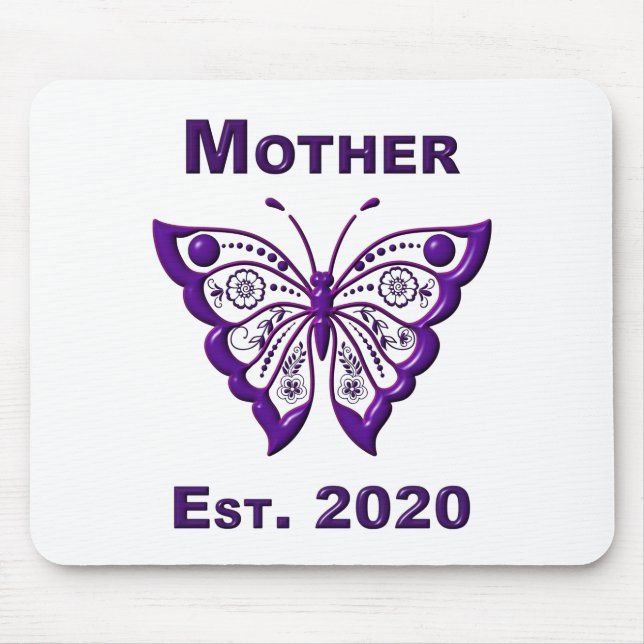 Tapis De Souris Fête des mères pour la mère "Est 2020" (Devant)