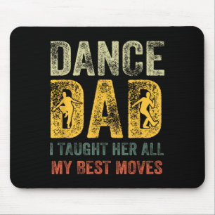 Tapis De Souris Fête des Pères Papa Danse Mouvements Enseignés Dan
