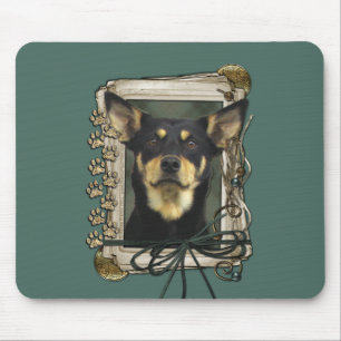 Tapis De Souris Fête des pères - pattes en pierre - Kelpie - Jud
