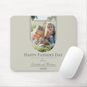 Tapis De Souris Fête des pères photo Arch moderne Beige