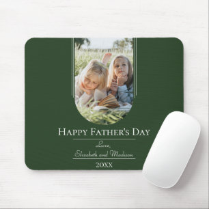 Tapis De Souris Fête des pères photo Arch moderne   Emerald Green