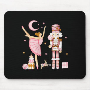 Tapis De Souris Fête vintage Noisette de Ballet Noël Rose