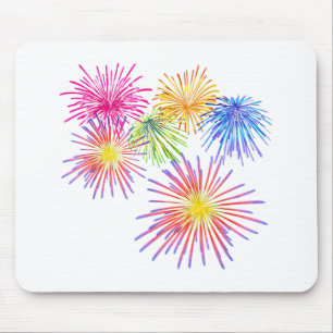 Tapis De Souris Feu d'artifice Fête de la Grande Partie Rackers