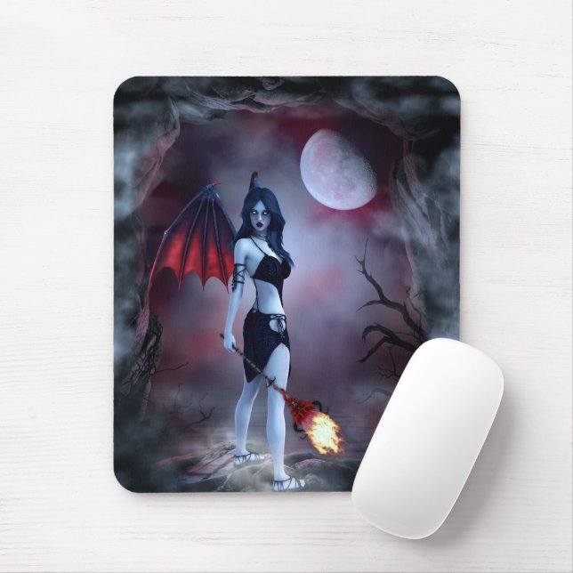 Tapis De Souris Feu de lune Succubus (Avec souris)