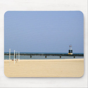 Tapis De Souris Feu de phare du lac Michigan Shorts