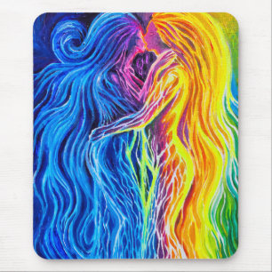 Tapis De Souris Feu et eau