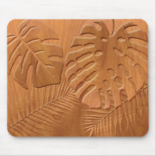 Tapis De Souris Feuillages en bois sculpté Imprimer