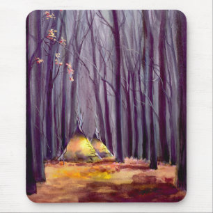 Tapis De Souris FEUILLE de TIPI par SHARON SHARPE