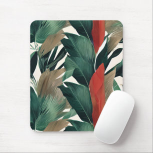 Tapis De Souris Feuilles de palme dans les tons muets