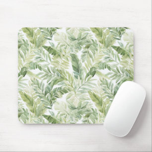 Tapis De Souris Feuilles de palmier vert tropical