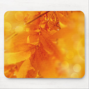 Tapis De Souris Feuilles Lumineuses d'automne colorées Mousepad