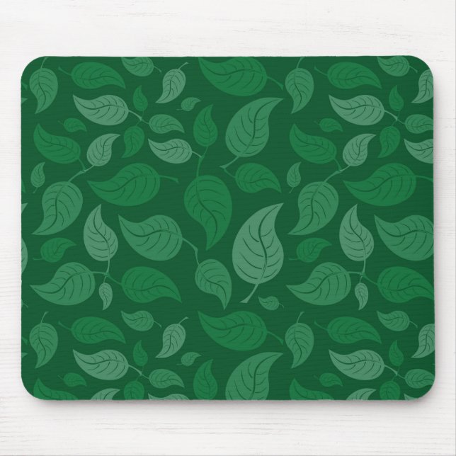 Tapis De Souris Feuilles verts (Devant)