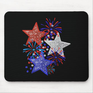 Tapis De Souris Feux d'artifice du 4 juillet