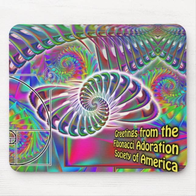 Tapis De Souris Fibonacci Mousepad (Devant)