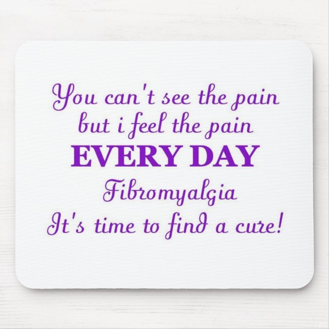 Tapis De Souris Fibromyalgie - heure pour un traitement (Devant)