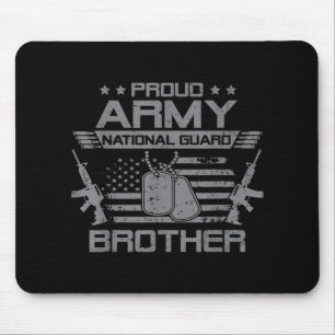 Tapis De Souris Fier Armée Garde Nationale Frère Drapeau Militar U