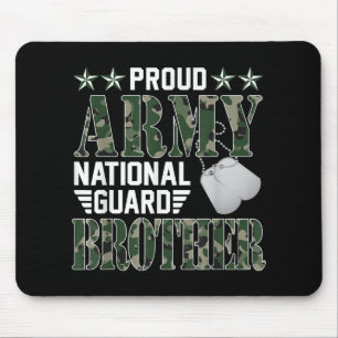 Tapis De Souris Fier Armée Garde nationale Frère Famille militaire