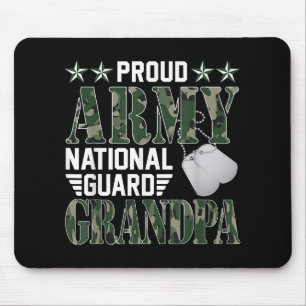 Tapis De Souris Fier Armée Garde nationale Grand-père Famille mili