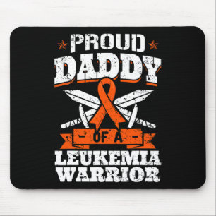 Tapis De Souris Fier Papa D'Une Leucémie Guerrier Papa Sensibilisa