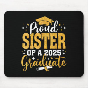 Tapis De Souris Fier Soeur D'Un Cl De 2025 Diplômé Senior 2025