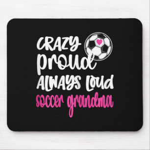 Tapis De Souris Fière Maman de Footballeuse Grand-mère de Football
