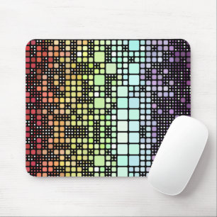 Tapis De Souris Fierté Neurogenre Géométrique Groovy Funky Rétro
