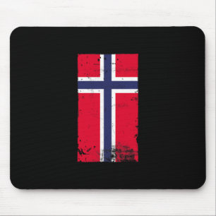 Tapis De Souris Fierté norvégienne Voyage Vacances Drapeau Norvège