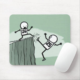Tapis De Souris Figure Stick Humour pour le Nouvel An 2026