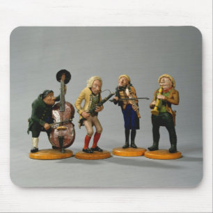 Tapis De Souris Figurines de caricature des musiciens