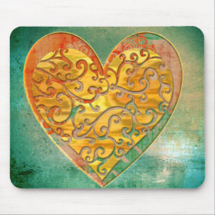 Tapis De Souris Filigree Pop Art Heart
