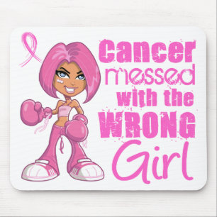 Tapis De Souris Fille 1 de combat de cancer du sein