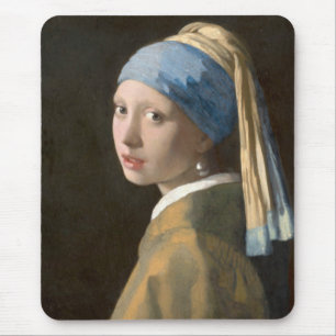 Tapis De Souris Fille avec une oreille perle